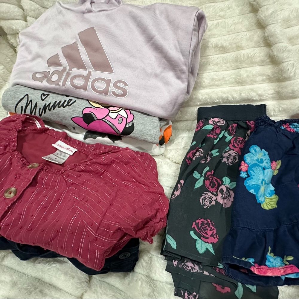 Adidas Pink Sweatshirt and Floral Pajama Set